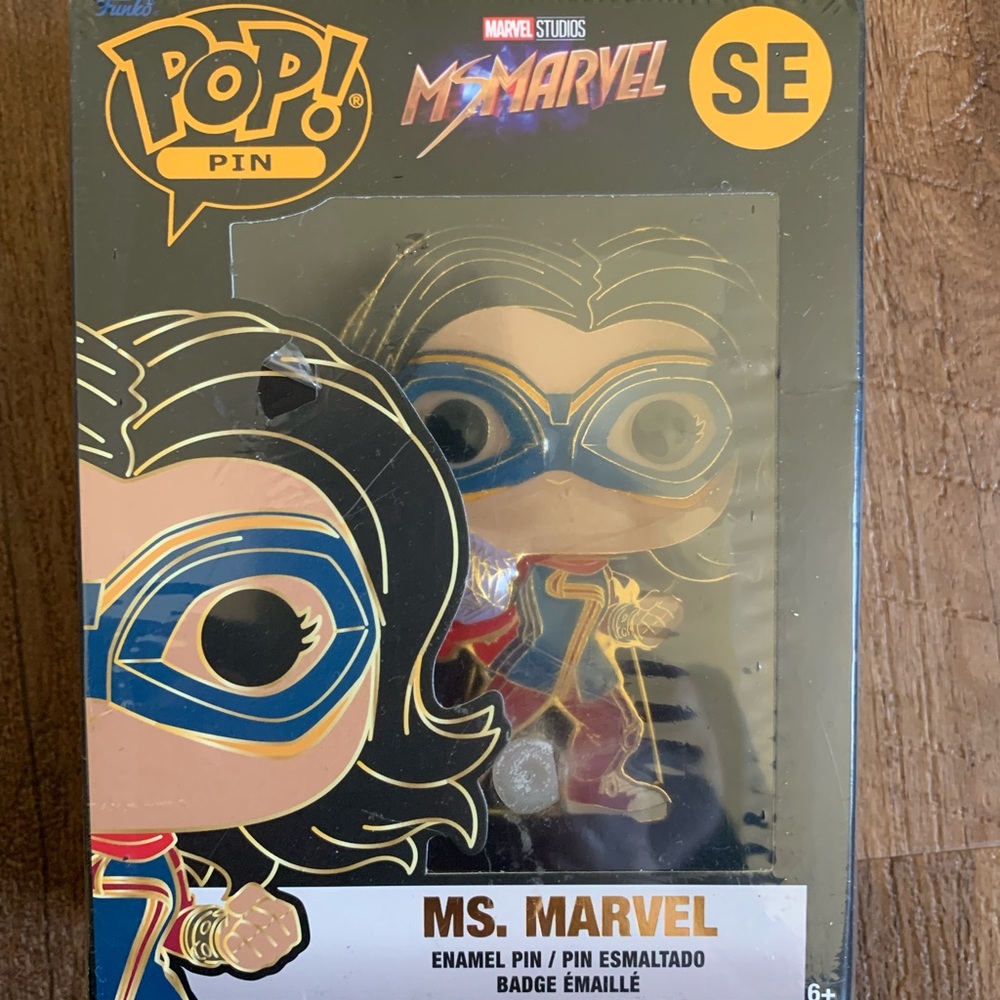 New in box Funko Pop Ms. Marvel Enamel Pin